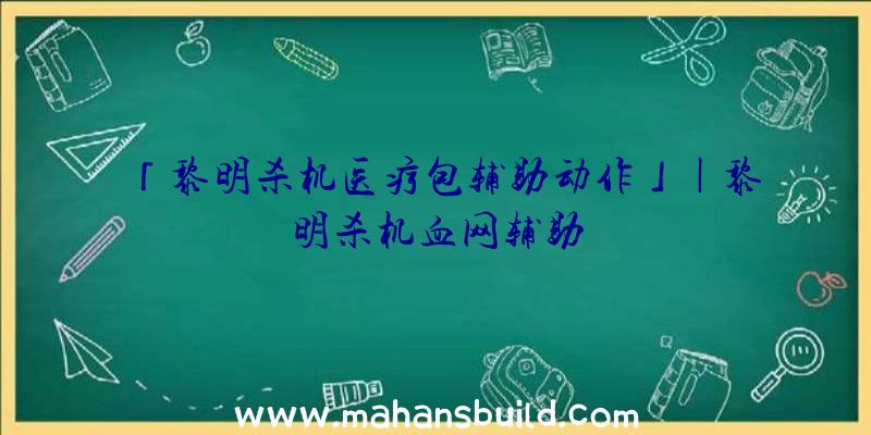 「黎明杀机医疗包辅助动作」|黎明杀机血网辅助